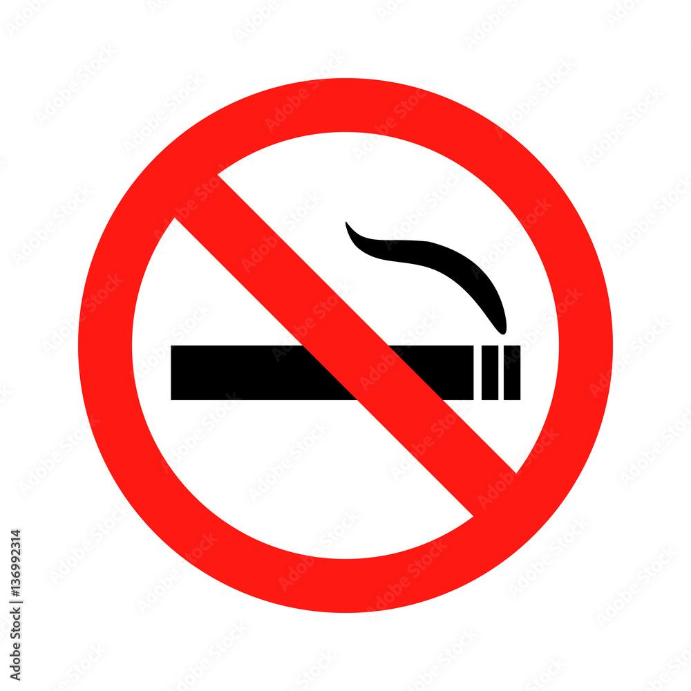 No smoking sign icon vector illustration eps No smoking sign icon vector illustration eps