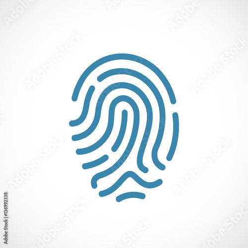 Finger print vector icon