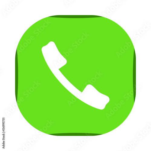 Green Telephone Icon