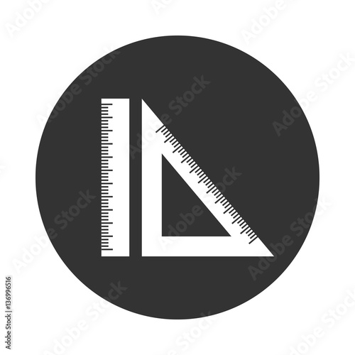 Icon Engineering geometry ruler and setsquare