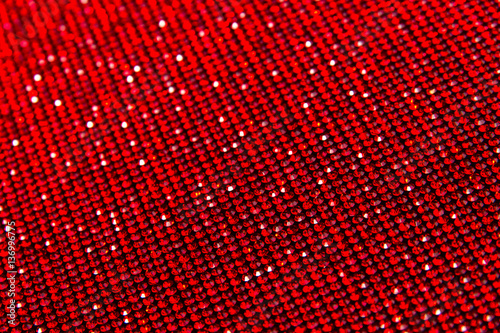 Canvas of red rhinestones. Background.