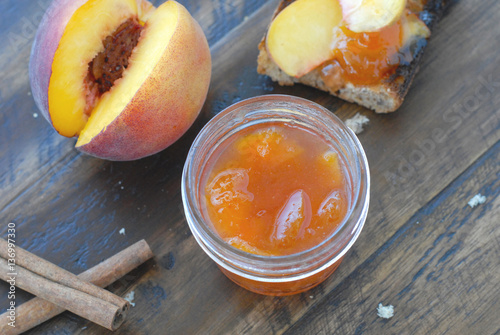 Peach Jam With Cinnamon