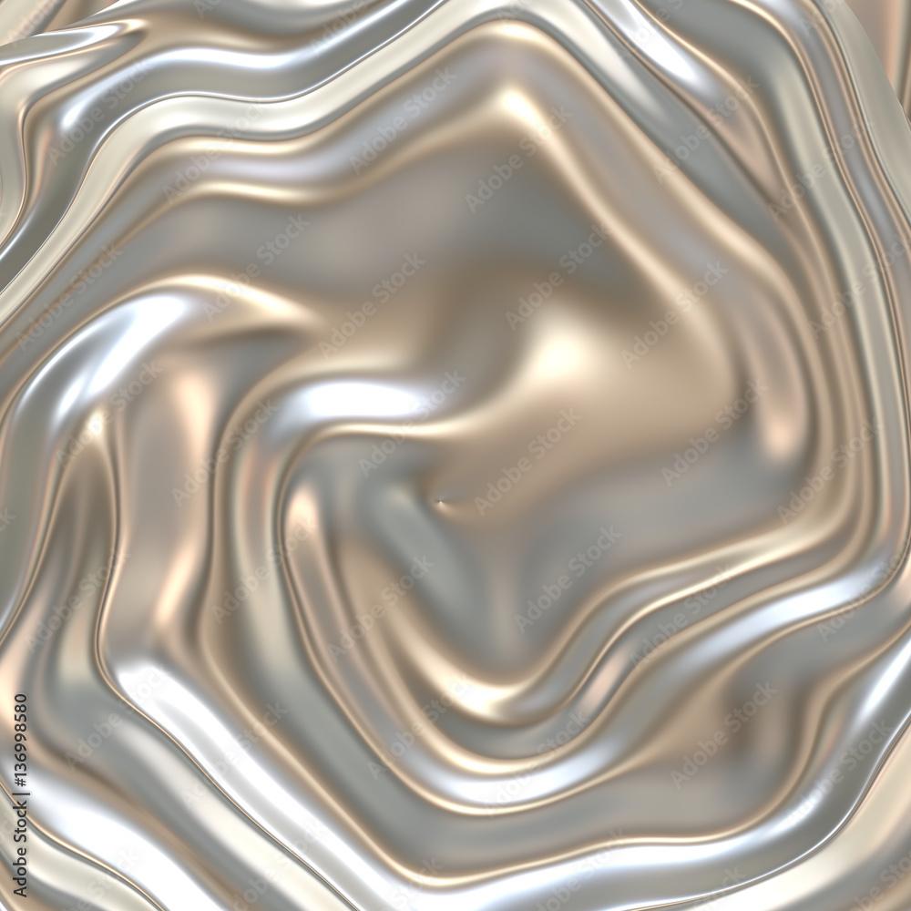 Fototapeta premium Twisted bright shiny satin background