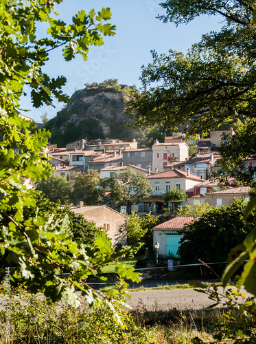 The village of Aiguines, Provence-Alpes-Côte d'Azur, France