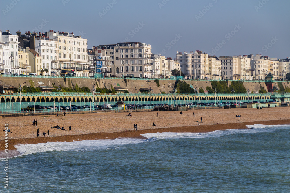 Brighton seafront on a sunny winter day. Brighton seafront on a sunny winter day.