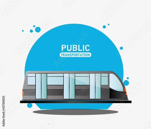 public transport electric train vector illustration eps 10