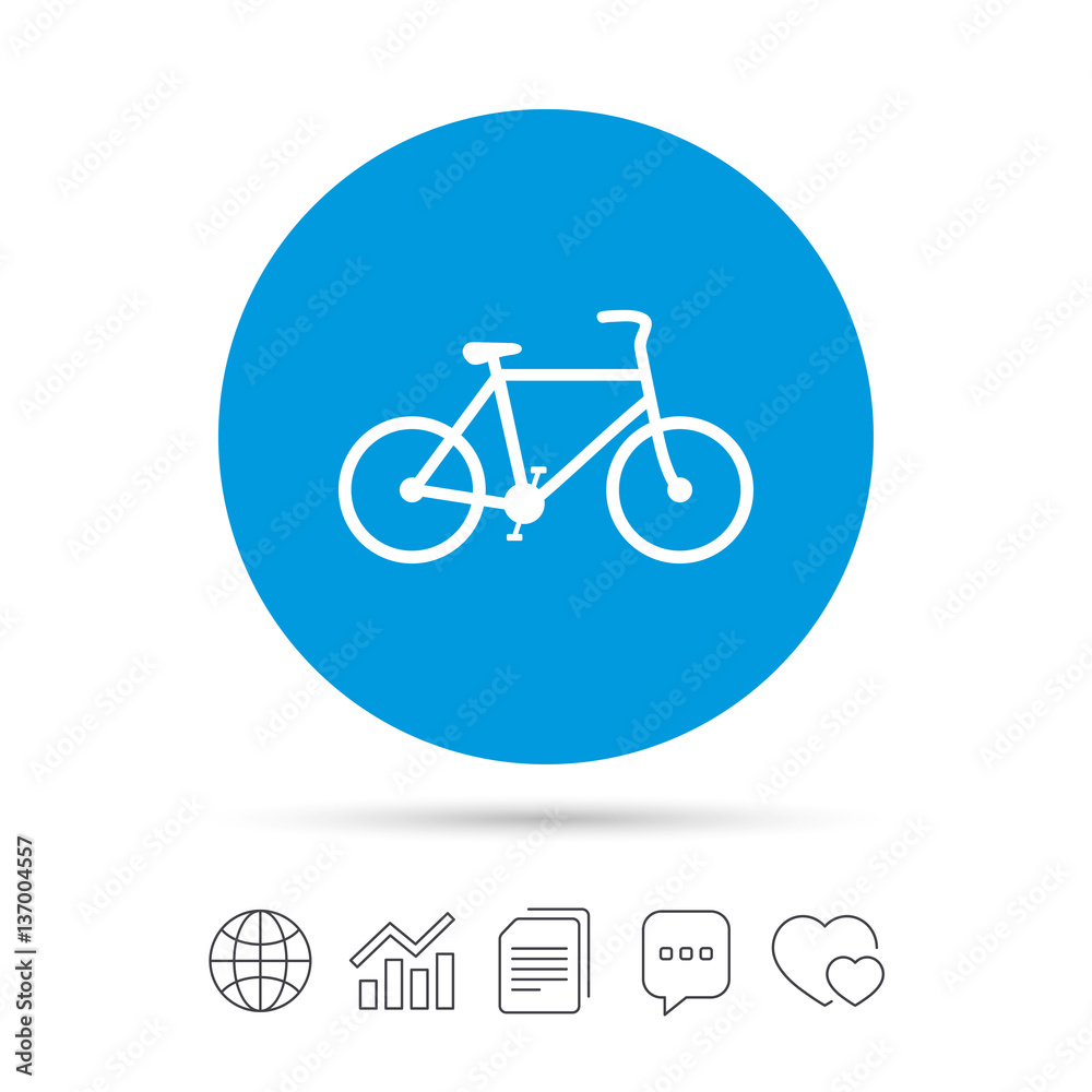 Bicycle sign icon. Eco delivery. Bicycle sign icon. Eco delivery.
