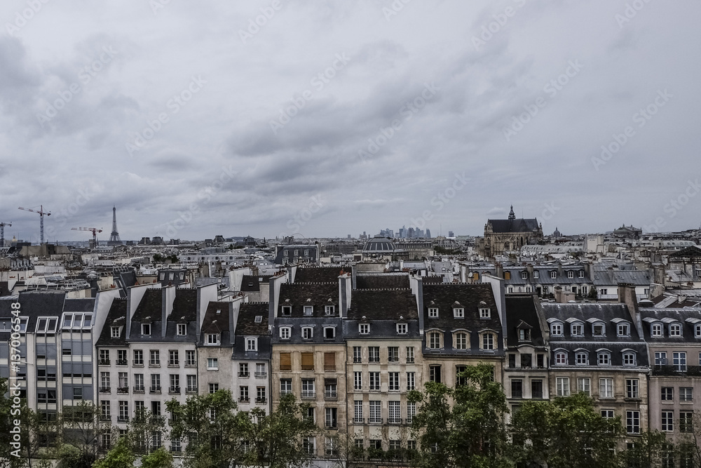 ROOFS OF PARIS, FRANCE