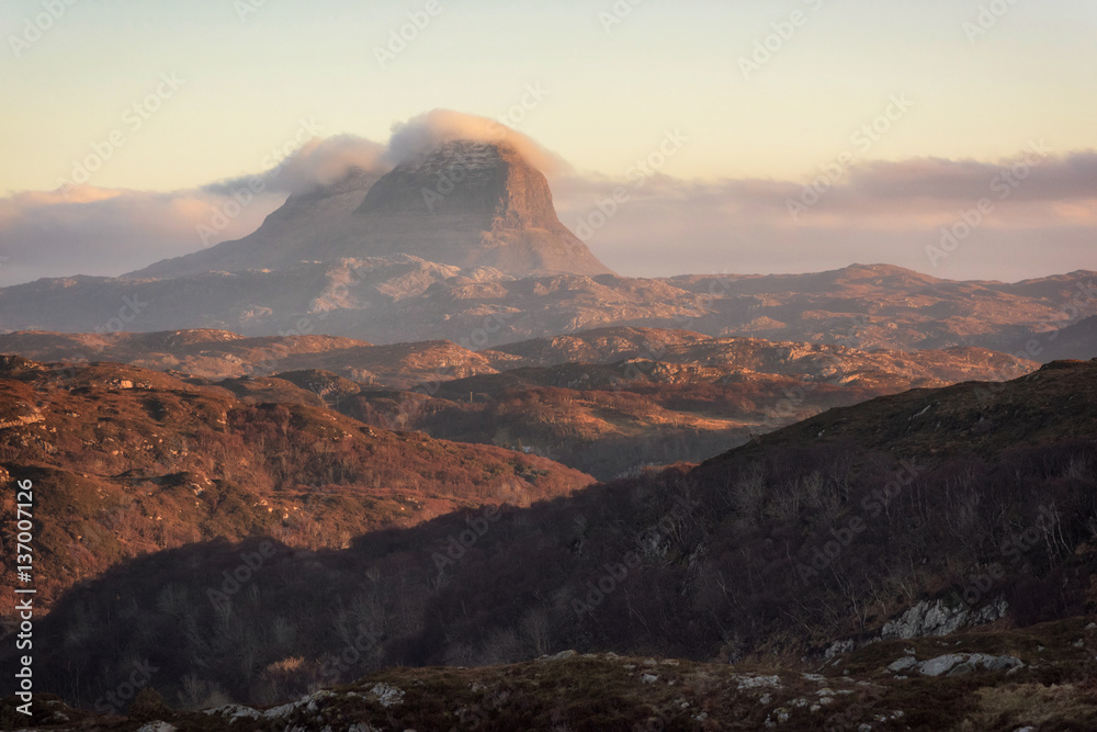 Suilven last light - Highlands of Scotland