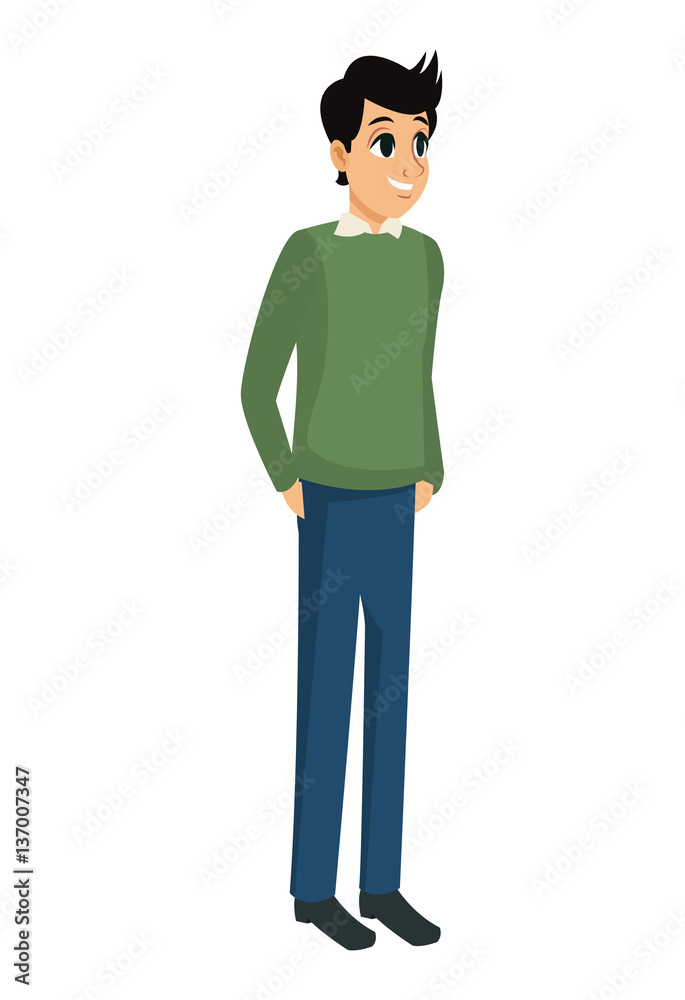 young man standing stylish design vector illustration eps 10 young man standing stylish design vector illustration eps 10