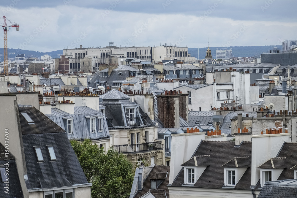 ROOFS OF PARIS, FRANCE