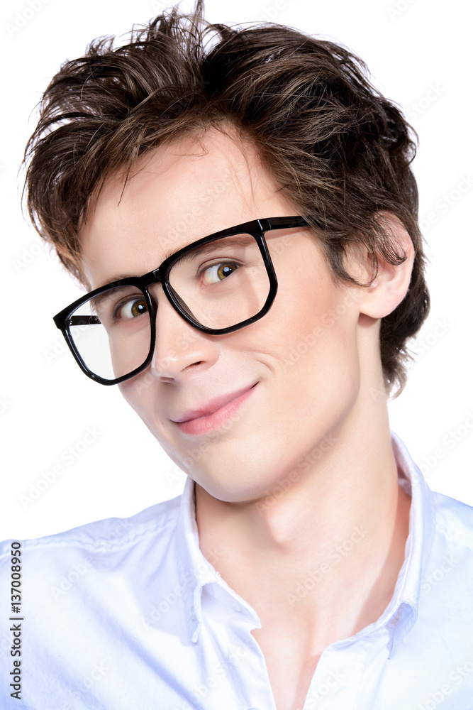 Obraz premium smart guy in glasses