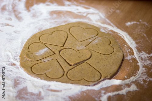 Hearts and shapes for the dough
