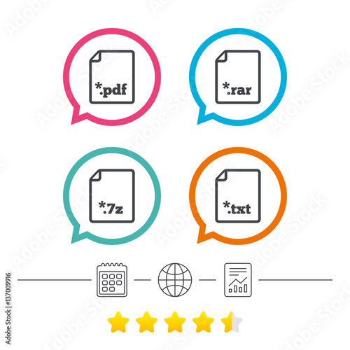 Free Download Document signs. File extensions symbols. - GFXLoad