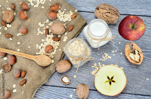 oat cereal on table