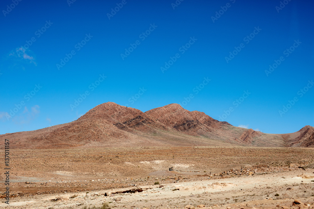 Desert landscape,  Atlas Mountains, Morocco