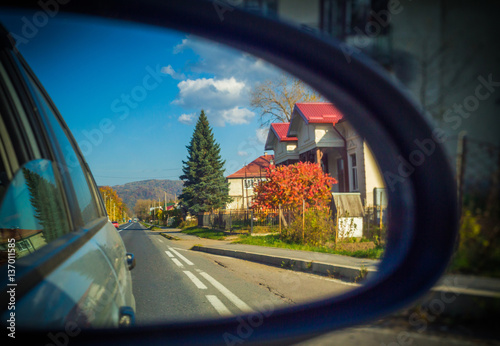 Rearview mirror with reflection