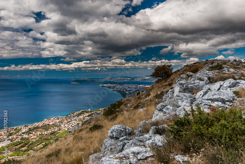 Split  Croatia - view from Old Podstrana