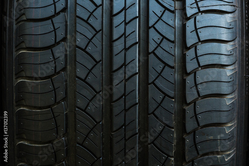 Wallpaper Mural Close up on a tire on a dark background
 Torontodigital.ca