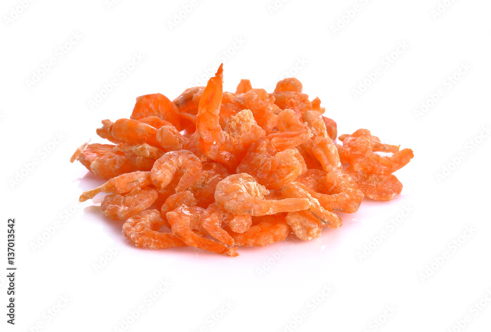 Shrimp on a white background Shrimp on a white background