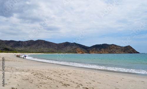 Los Frailes beach in Parque Nacional Machalilla  Puerto Lopez  Ecuador.