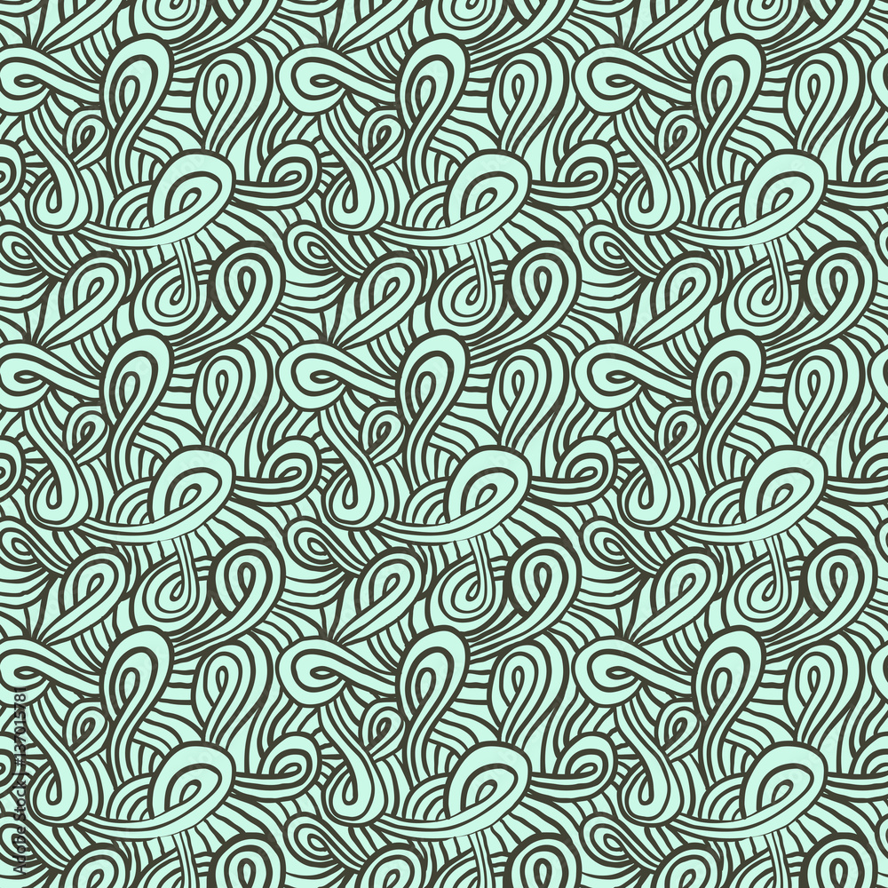 Pattern with curls and loops