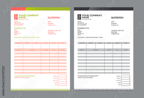 Vector quotation design template,