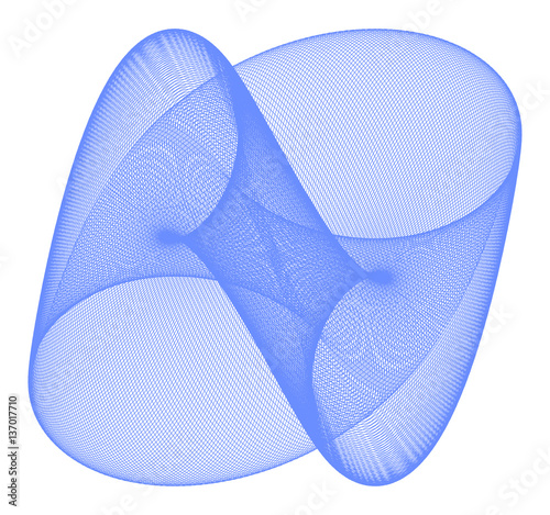 Guilloche Lissajous Element -  vector illustration