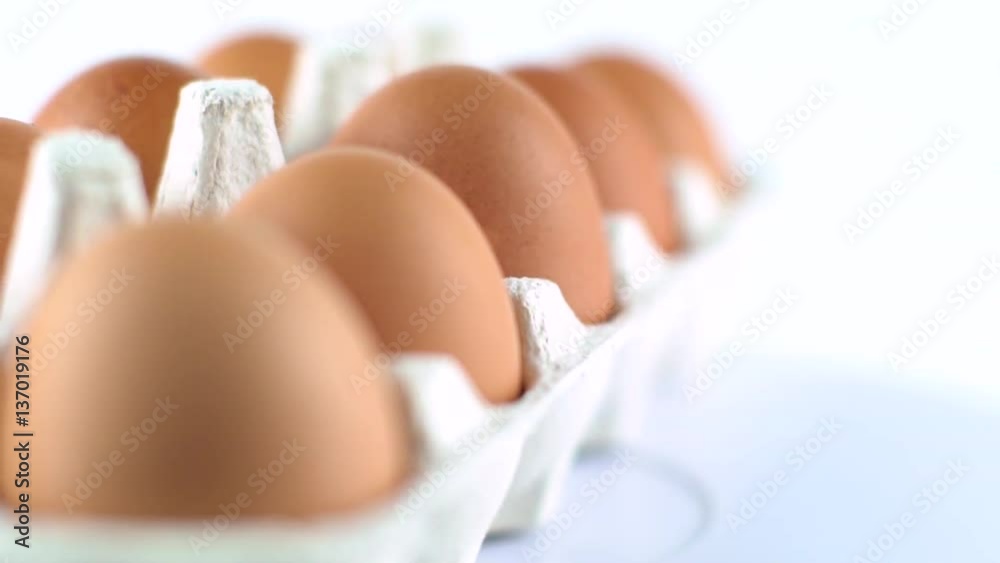 Eggs with brown shell isolated on white Eggs with brown shell isolated on white
