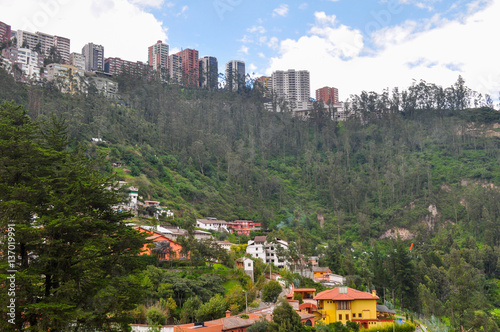 Guapulo neighborhood in Quito, Ecuador photo