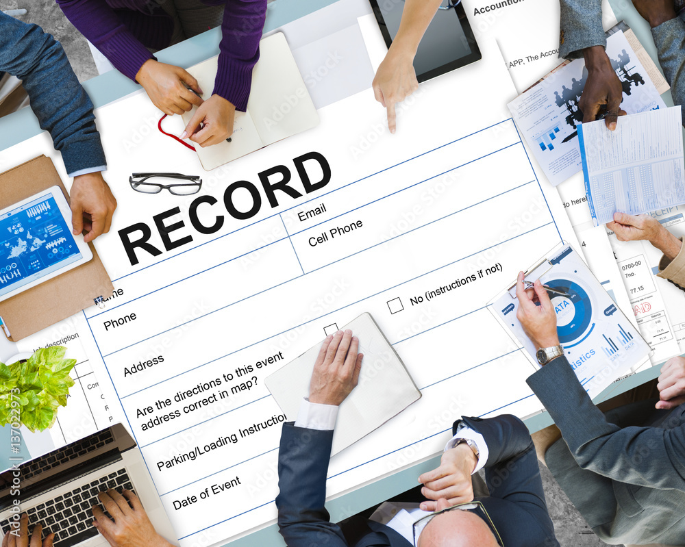 Record Agreement Contract Legal Document Concept Record Agreement Contract Legal Document Concept