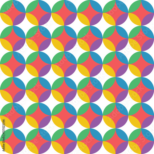 Vector abstract colorful geometric pattern retro style © atthameeni