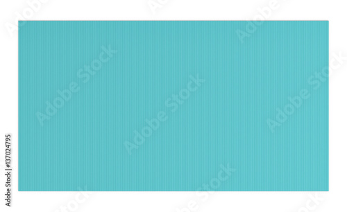 3d rendering of light blue rubber yoga mat for exercise isolated on white background
