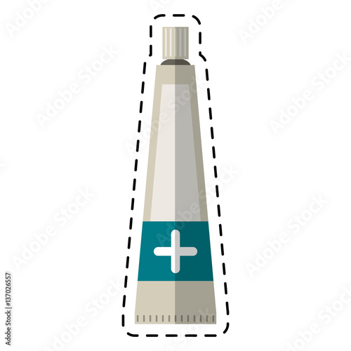 cartoon ointment cream tube medicine vector illustration eps 10