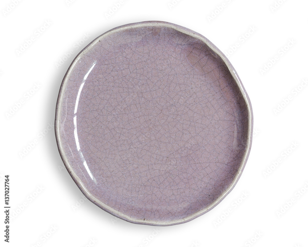 Top view of blank dish isolated on a white background. Top view of blank dish isolated on a white background.