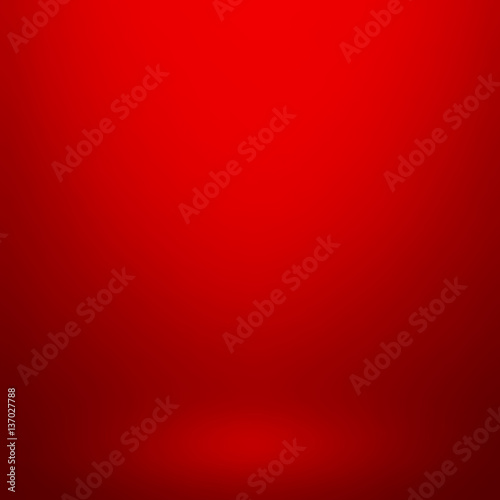 Abstract red gradient background. Used as background for product display - Vector 