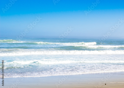 Fototapeta Naklejka Na Ścianę i Meble -  Salty sea spray summer sun beach background