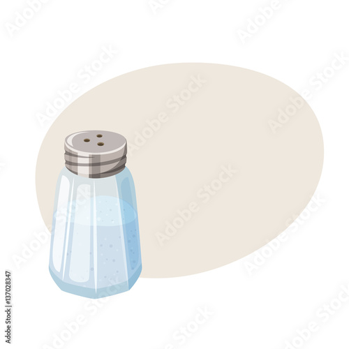 Salt shaker. Glass cellar.
