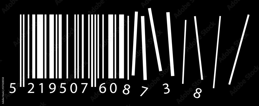vector broken ean code vector broken ean code