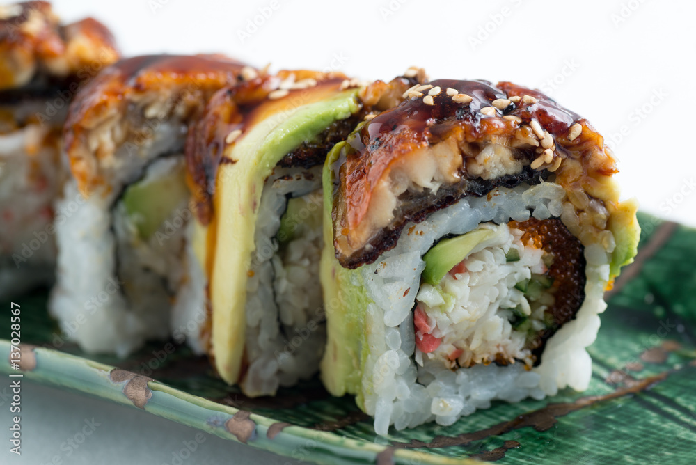 avocado eel sushi avocado eel sushi