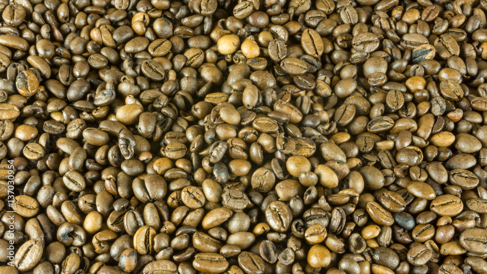 Fresh roasted coffee beans for a background Fresh roasted coffee beans for a background