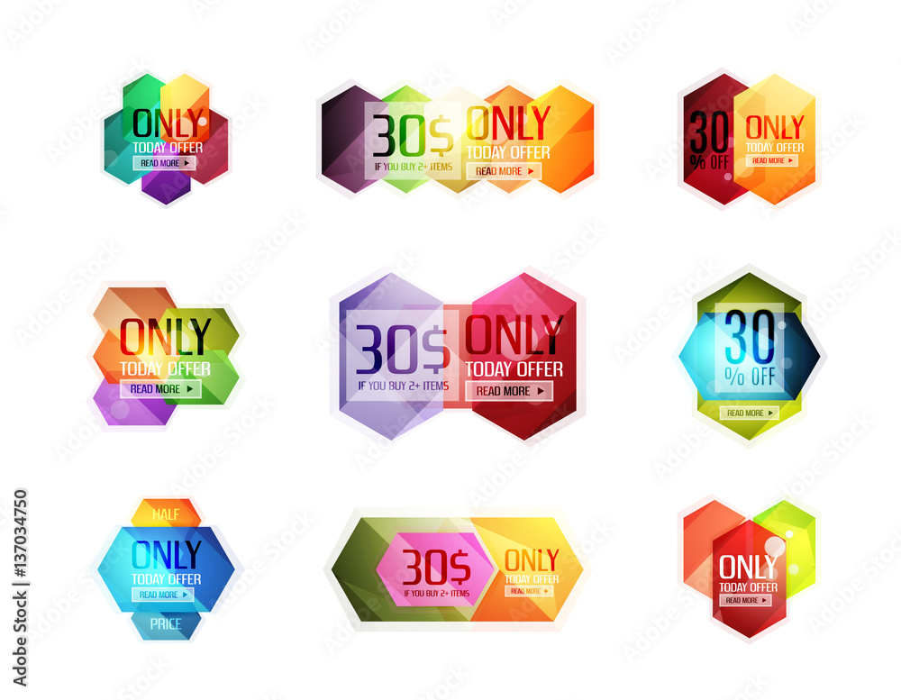 Vector special offer stickers and banners Vector special offer stickers and banners
