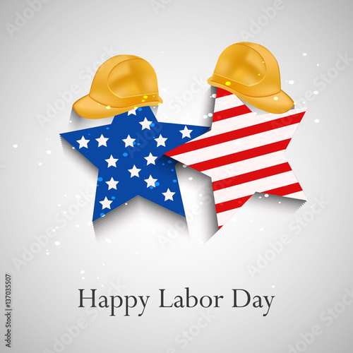 illustration of elements of labor day background