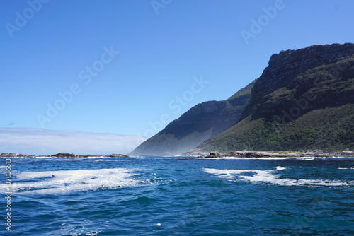 Beautiful landscape of the coast in Cape town, South Africa