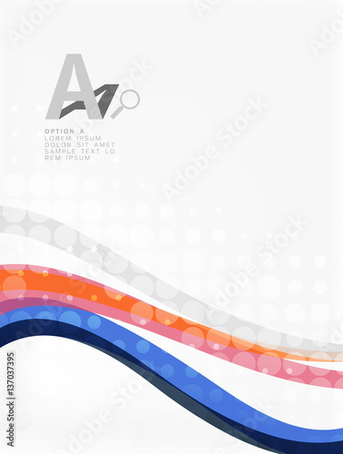 Vector dotted curve waves