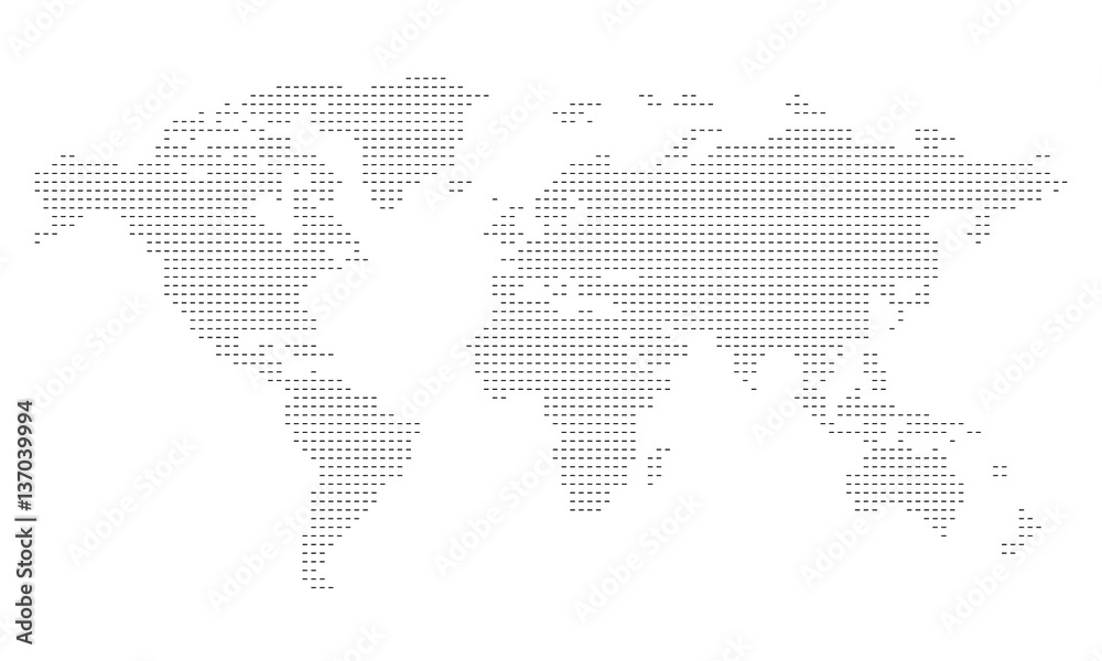 Pictogram - World map, Line, Stroke, Dash, large - Object, Icon, Symbol Pictogram - World map, Line, Stroke, Dash, large - Object, Icon, Symbol