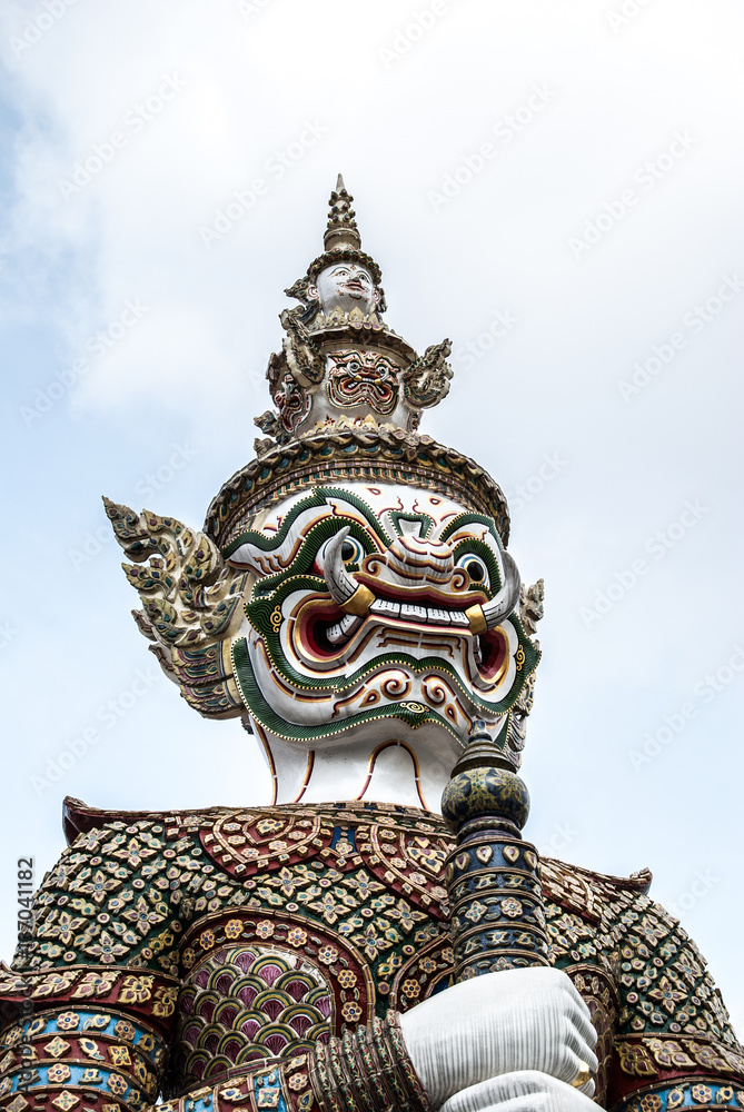 Statue im Wat Phra Kaew, Bangkok