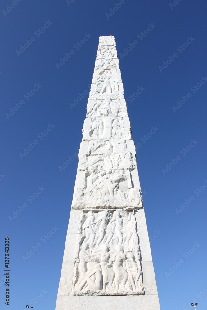 Guglielmo Marconi obelisk in Rome, Italy