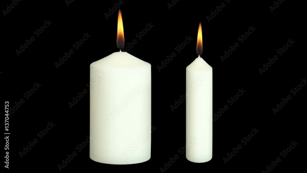 two candles and flickering flame against on black background Full HD 1920x1080p widescreen resolution. two candles and flickering flame against on black background Full HD 1920x1080p widescreen resolution.