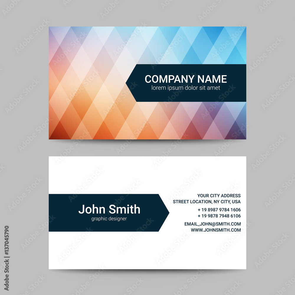 Fototapeta premium Modern business card template